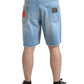 Dolce & Gabbana Elegant Light Blue Denim Bermuda Shorts