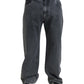 Dolce & Gabbana Elegant Dark Grey Straight Denim Jeans