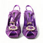 Dolce & Gabbana Regal Purple Ankle Strap Heels