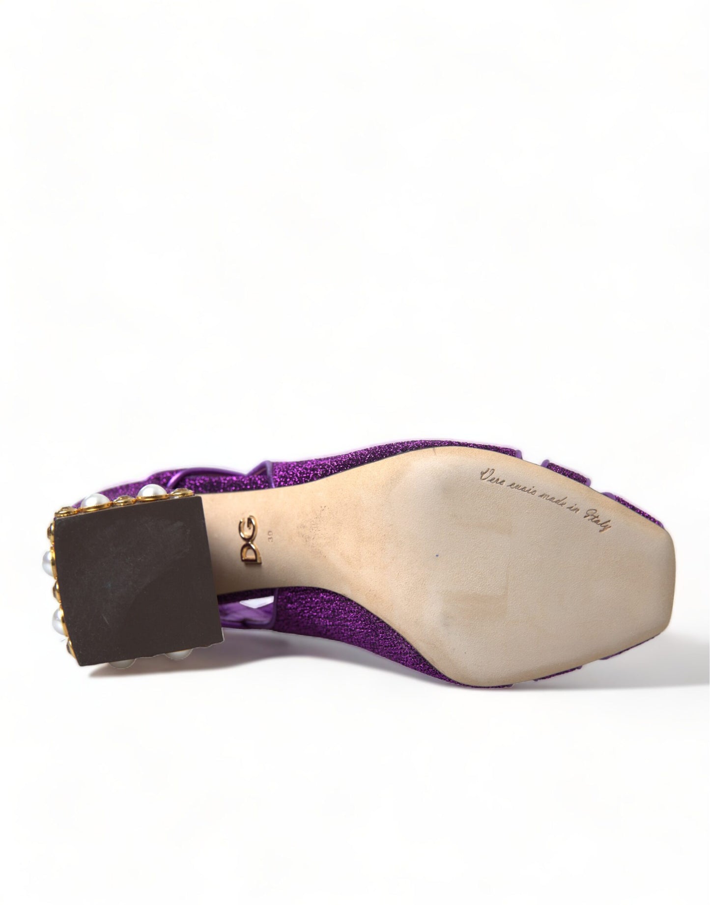 Dolce & Gabbana Regal Purple Ankle Strap Heels