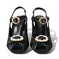 Dolce & Gabbana Elegant Black Ankle Strap Heels