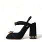 Dolce & Gabbana Elegant Black Ankle Strap Heels