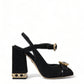 Dolce & Gabbana Elegant Black Ankle Strap Heels