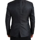 Dolce & Gabbana Elegant Black Silk Blend Slim Fit Suit