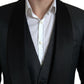 Dolce & Gabbana Elegant Black Silk Blend Slim Fit Suit