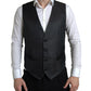 Dolce & Gabbana Elegant Black Silk Blend Slim Fit Suit