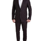 Dolce & Gabbana Maroon Martini Slim Fit 2-Piece Suit