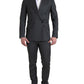 Dolce & Gabbana Sleek Grey Slim Fit Double Breasted Suit