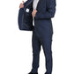 Dolce & Gabbana Elegant Dark Blue Slim Fit Designer Suit