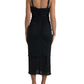 Dolce & Gabbana Elegant Wool Sheath Dress with Rose Applique