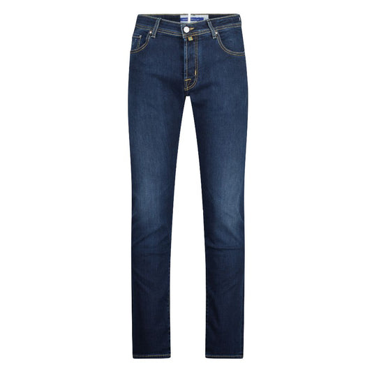 Jacob Cohen Elegant Slim Fit Dark Blue Jeans