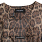 Dolce & Gabbana Silk Leopard Vest Exclusive Sportswear