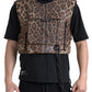 Dolce & Gabbana Silk Leopard Vest Exclusive Sportswear