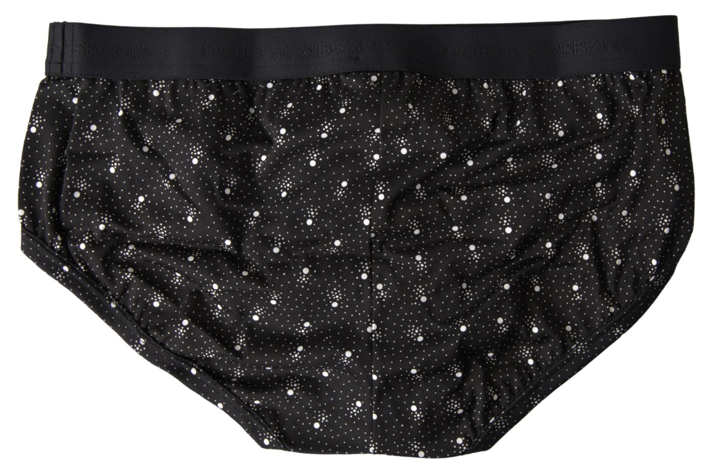 Dolce & Gabbana Elegant Black Dotted Brief with Comfort Fit