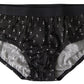 Dolce & Gabbana Elegant Black Dotted Brief with Comfort Fit