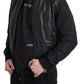 Dolce & Gabbana Sleek Black Leather Bomber Jacket