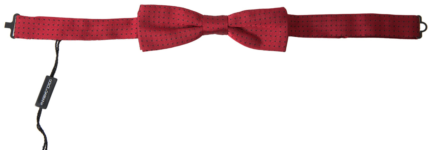 Dolce & Gabbana Elegant Polka Dot Silk Bow Tie