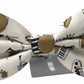 Dolce & Gabbana Chic Beige Silk Musical Bow Tie