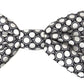 Dolce & Gabbana Elegant Silk Black and White Circle Bow Tie