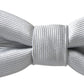 Dolce & Gabbana Elegant Silk Bow Tie in Grey