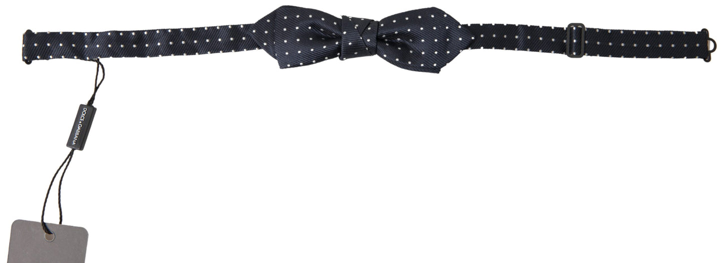 Dolce & Gabbana Elegant Blue Silk Bow Tie