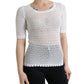 Dolce & Gabbana Elegant White Knitted Round Neck Top