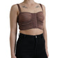 Dolce & Gabbana Elegant Cropped Silk Blend Top