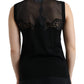 Dolce & Gabbana Elegant Lace Trim Sleeveless Tank Top