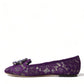 Dolce & Gabbana Elegant Floral Lace Vally Flat Shoes