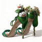 Dolce & Gabbana Emerald Elegance Satin Heels