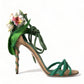 Dolce & Gabbana Emerald Elegance Satin Heels