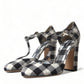 Dolce & Gabbana Chic Gingham T-Strap Pumps: Timeless Mary Jane Heels