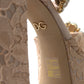 Dolce & Gabbana Chic Light Pink Platform Heels with Lace Detail