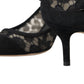 Dolce & Gabbana Elegant Black Taormina Lace Heels