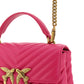 PINKO Chic Pink Quilted Leather Mini Handbag