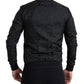 Dolce & Gabbana Elegant Full Zip Black Sweater