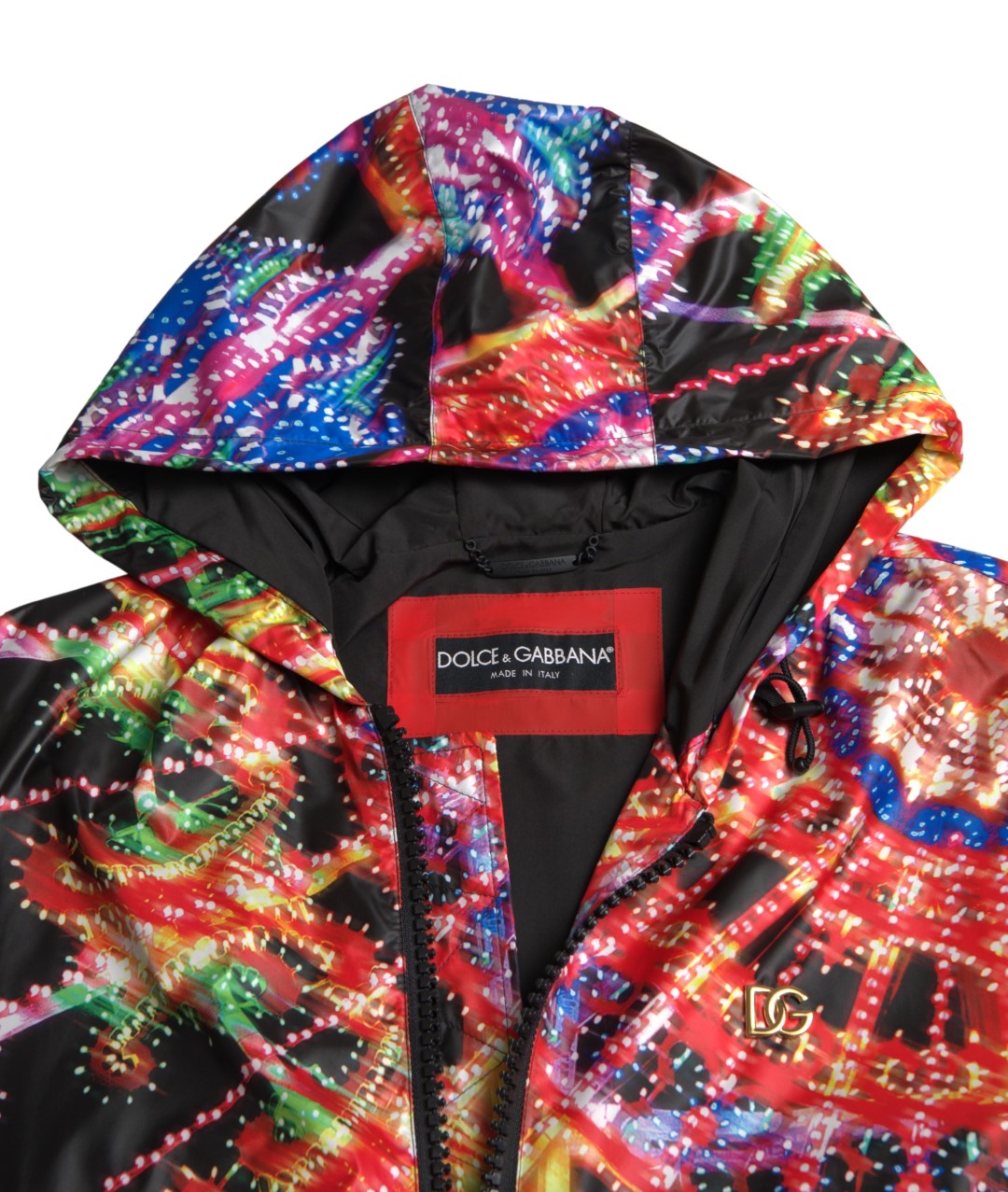 Dolce & Gabbana Multicolor Full Zip Hooded Sweater