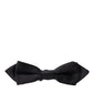 Dolce & Gabbana Elegant Silk Black Bow Tie