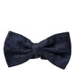 Dolce & Gabbana Elegant Silk Blue Bow Tie