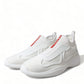 Prada Elevate Your Style with Sleek White Knit Sneakers