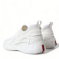 Prada Elevate Your Style with Sleek White Knit Sneakers