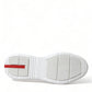 Prada Elevate Your Style with Sleek White Knit Sneakers