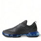 Prada Elegant Men's Black Mesh Sneakers