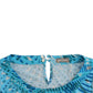 John Galliano Blue printed tank top