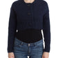John Galliano Blue cropped cardigan