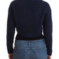 John Galliano Blue cropped cardigan