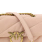 PINKO Elegant Light Pink Quilted Shoulder Bag