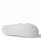 Dolce & Gabbana Chic White Designer Slides with Logo Detail