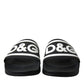 Dolce & Gabbana Sleek Monochrome Rubber Slides