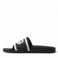 Dolce & Gabbana Sleek Monochrome Rubber Slides